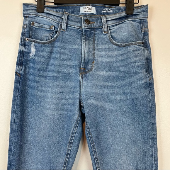 Kensie Jeans Vintage Luxe High Rise Skinny Raw Hem Distressed Jeans Size 4/27 - Picture 3 of 12